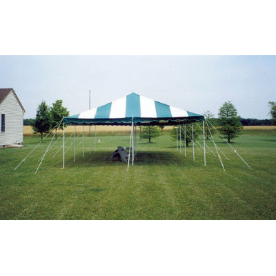 20 x 30 Do It Yourself Canopy Tent - Green & White Striped