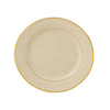 7 Salad Plate - Ivory w/Gold Band