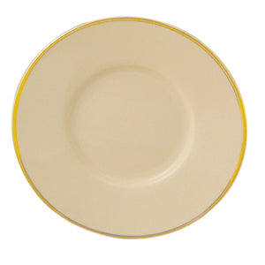 4 Bread & Butter Plate - Ivory w/Gold Band