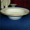 Soup Bowl - Ivory w/Gold Band